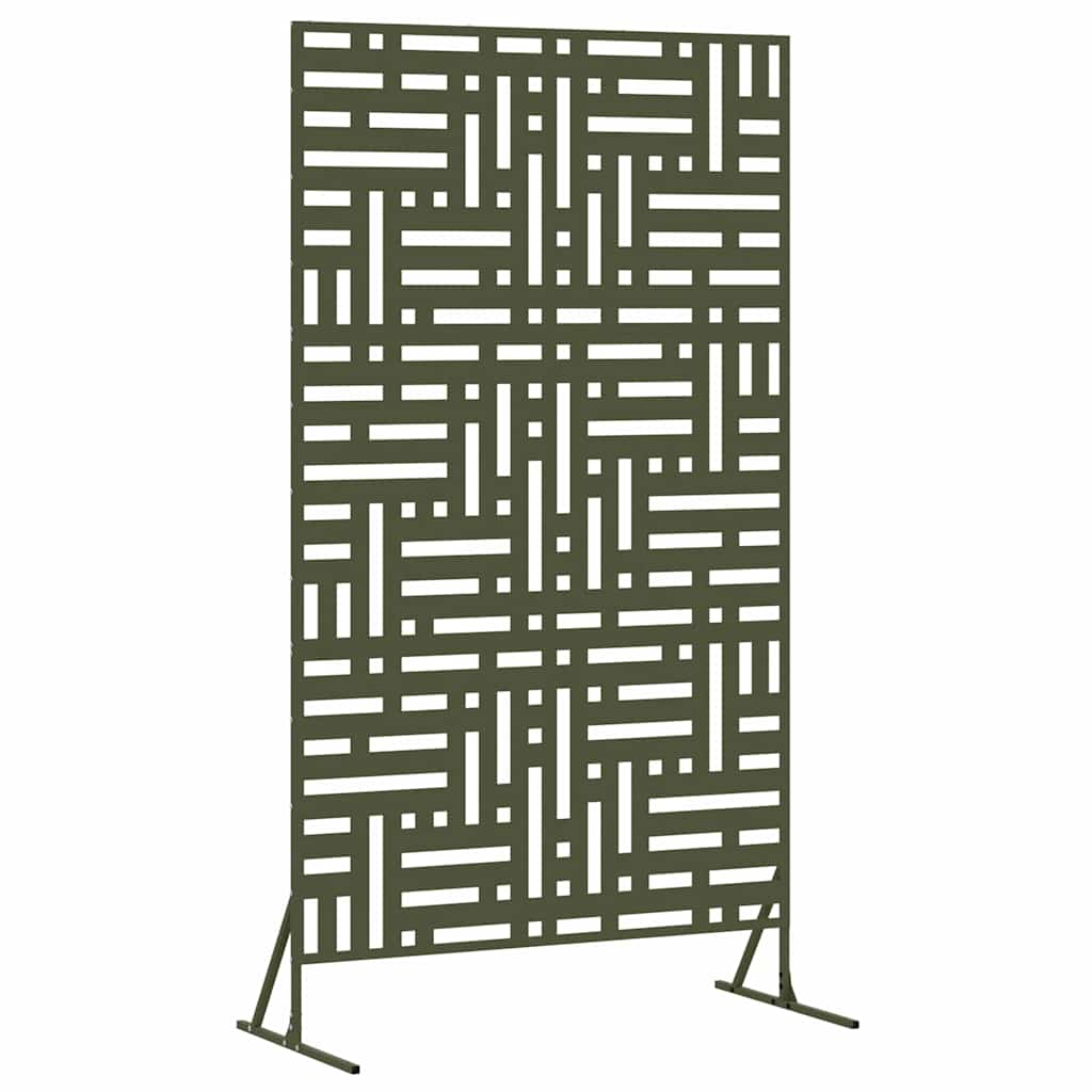 Privacy Screen 100 x 50 x 180 cm Steel Olive Green