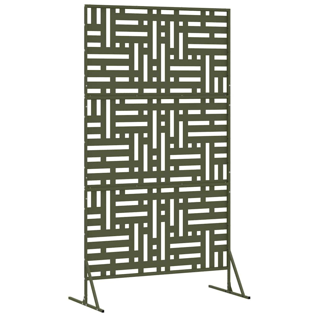 Privacy Screen 100 x 50 x 180 cm Steel Olive Green