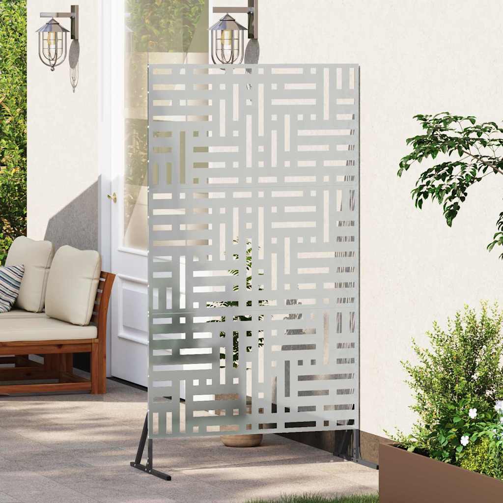 Privacy Screen Grey 100 x 50 x 180 cm Steel