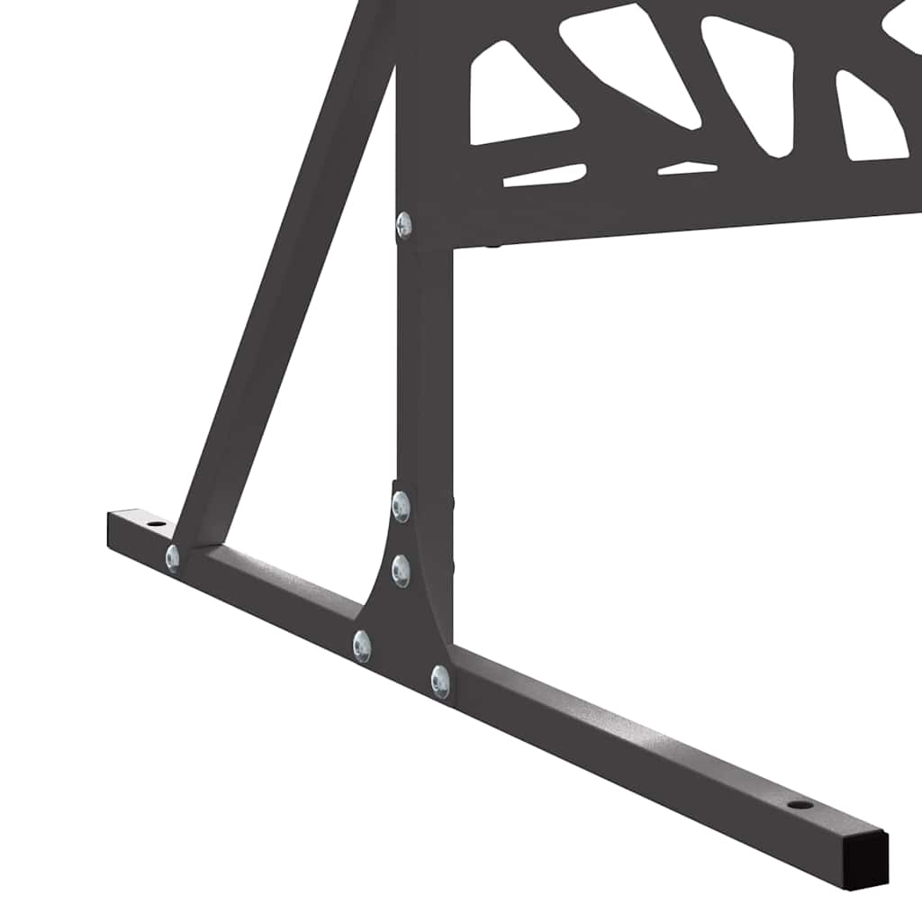 Privacy Screen Black 100 x 50 x 180 cm Steel