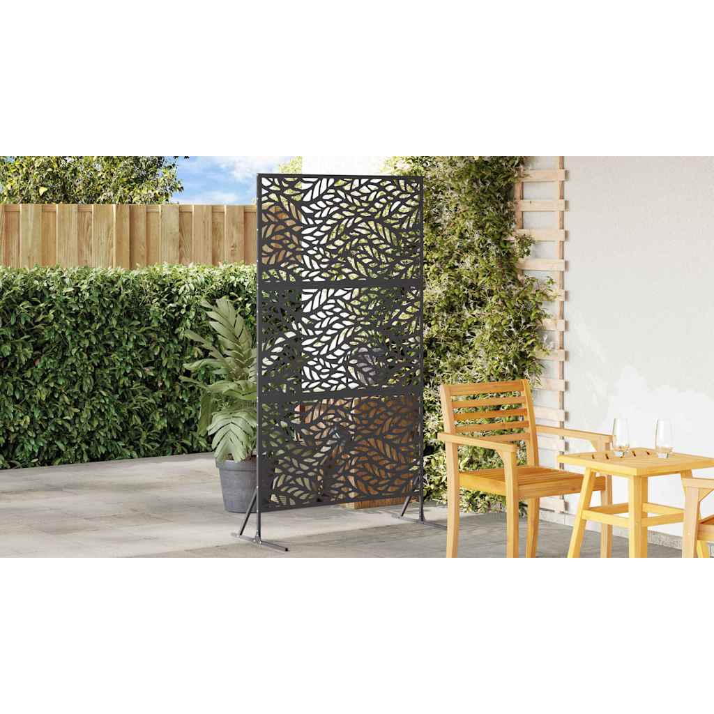 Privacy Screen 100 x 50 x 180 cm Steel Black