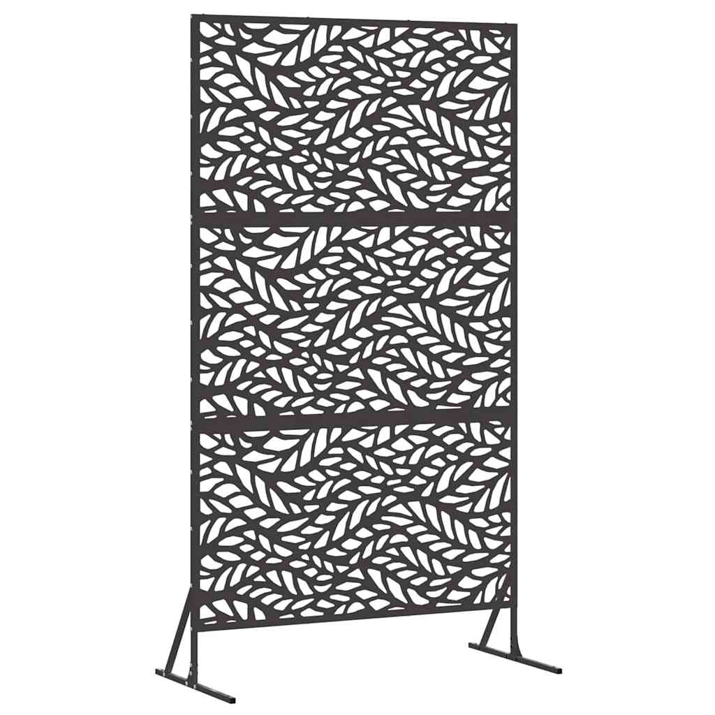 Privacy Screen Black 100 x 50 x 180 cm Steel