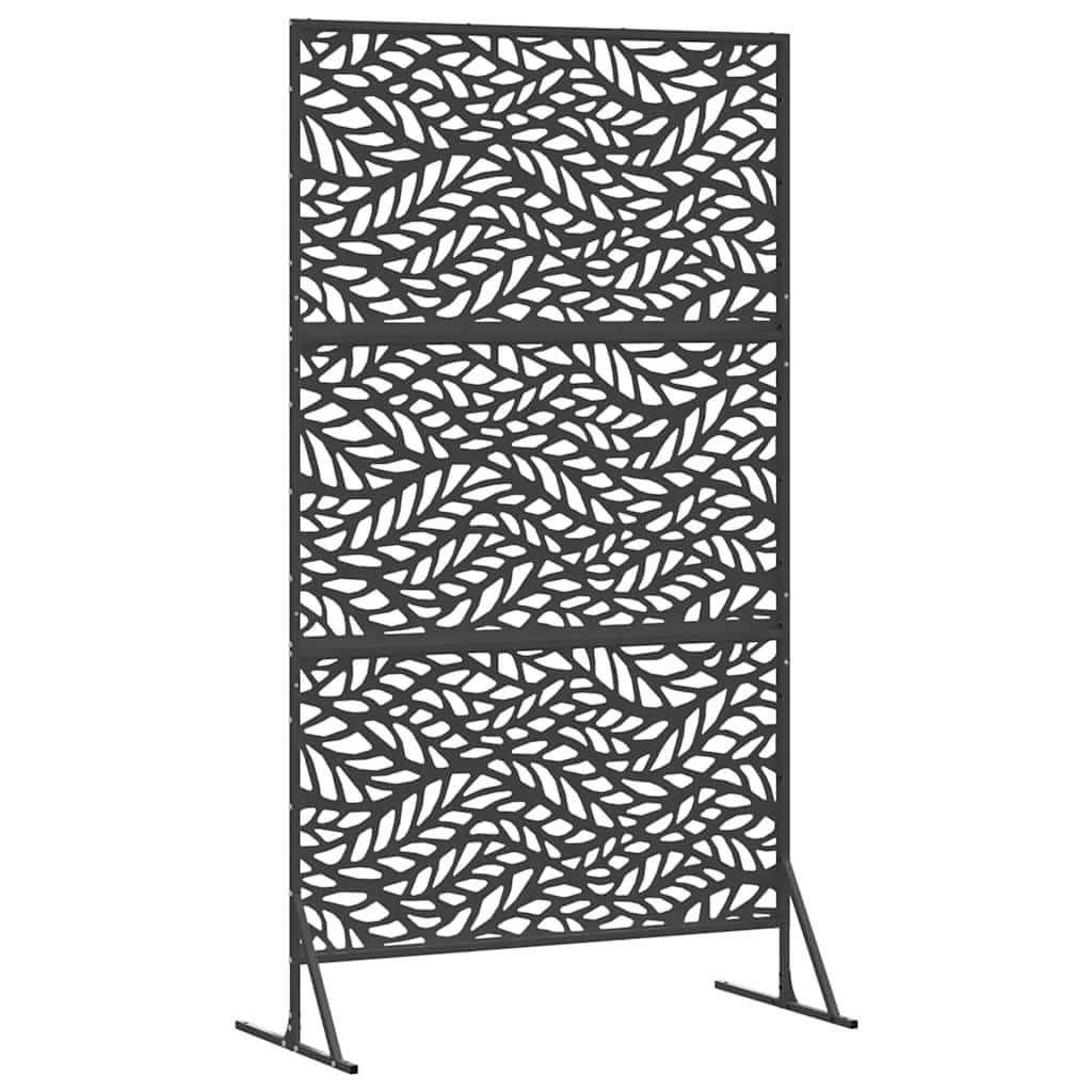 Privacy Screen Black 100 x 50 x 180 cm Steel