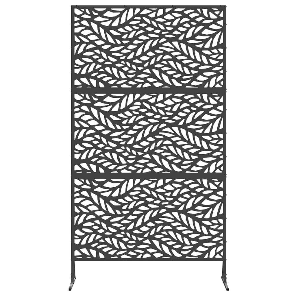 Privacy Screen Black 100 x 50 x 180 cm Steel