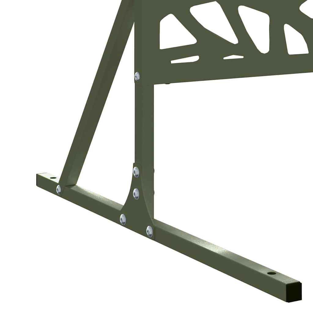 Privacy Screen Olive 100 x 50 x 180 cm Steel
