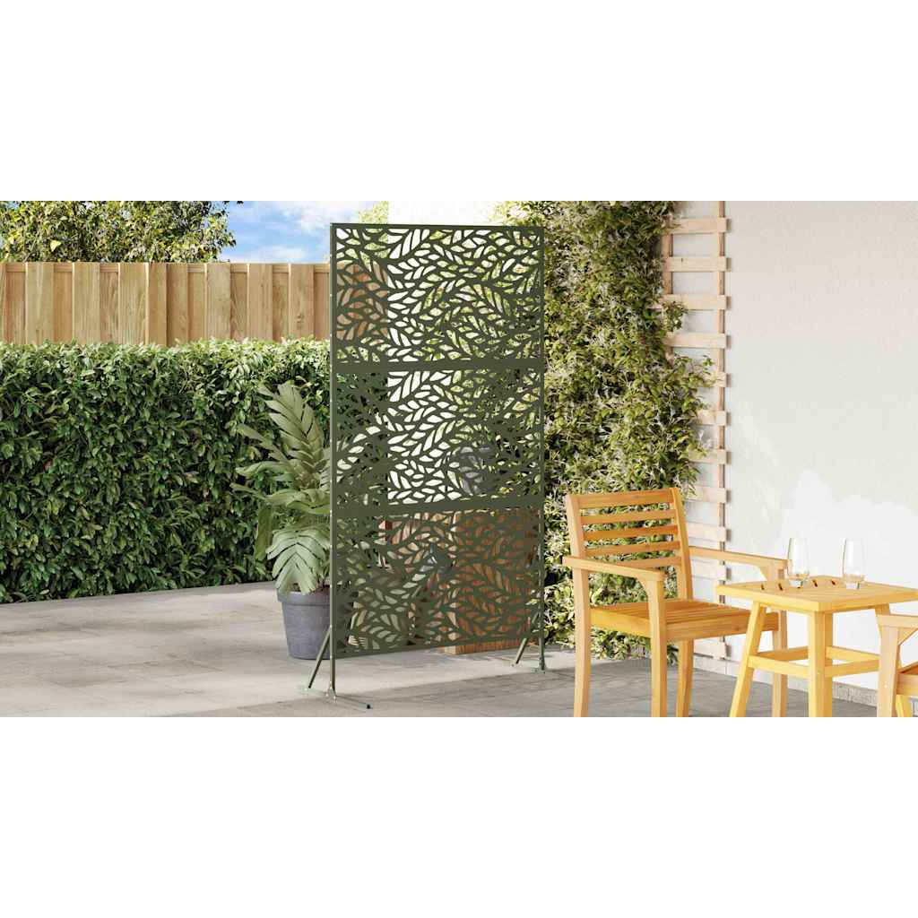 Privacy Screen 100 x 50 x 180 cm Steel Olive Green