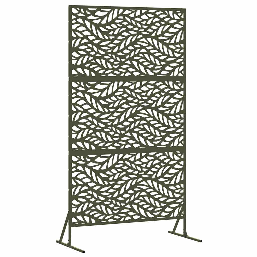Privacy Screen Olive 100 x 50 x 180 cm Steel