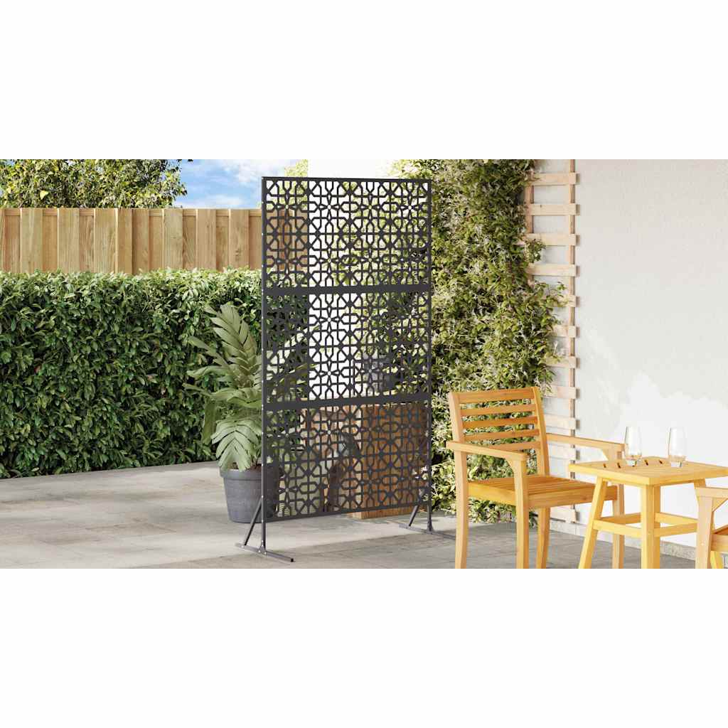 Privacy Screen 100 x 50 x 180 cm Steel Black