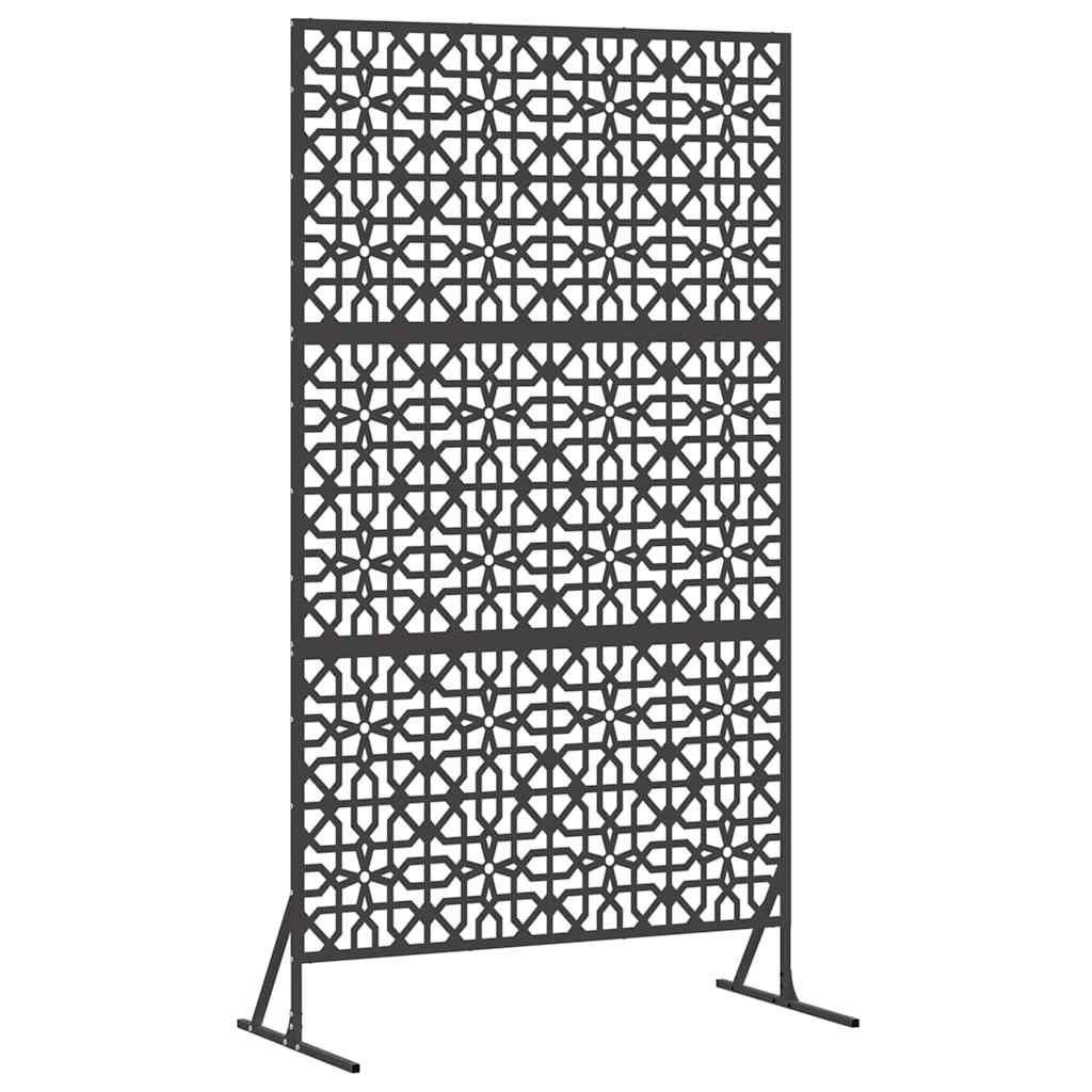 Privacy Screen Black 100 x 50 x 180 cm Steel