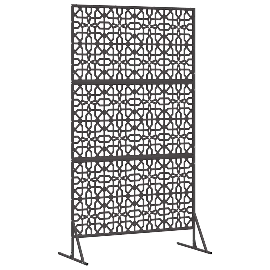 Privacy Screen Black 100 x 50 x 180 cm Steel