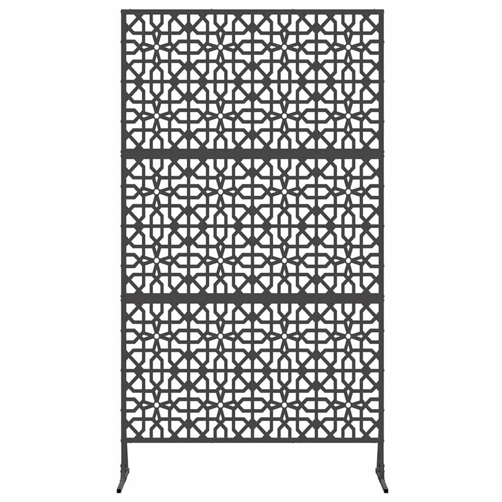Privacy Screen Black 100 x 50 x 180 cm Steel
