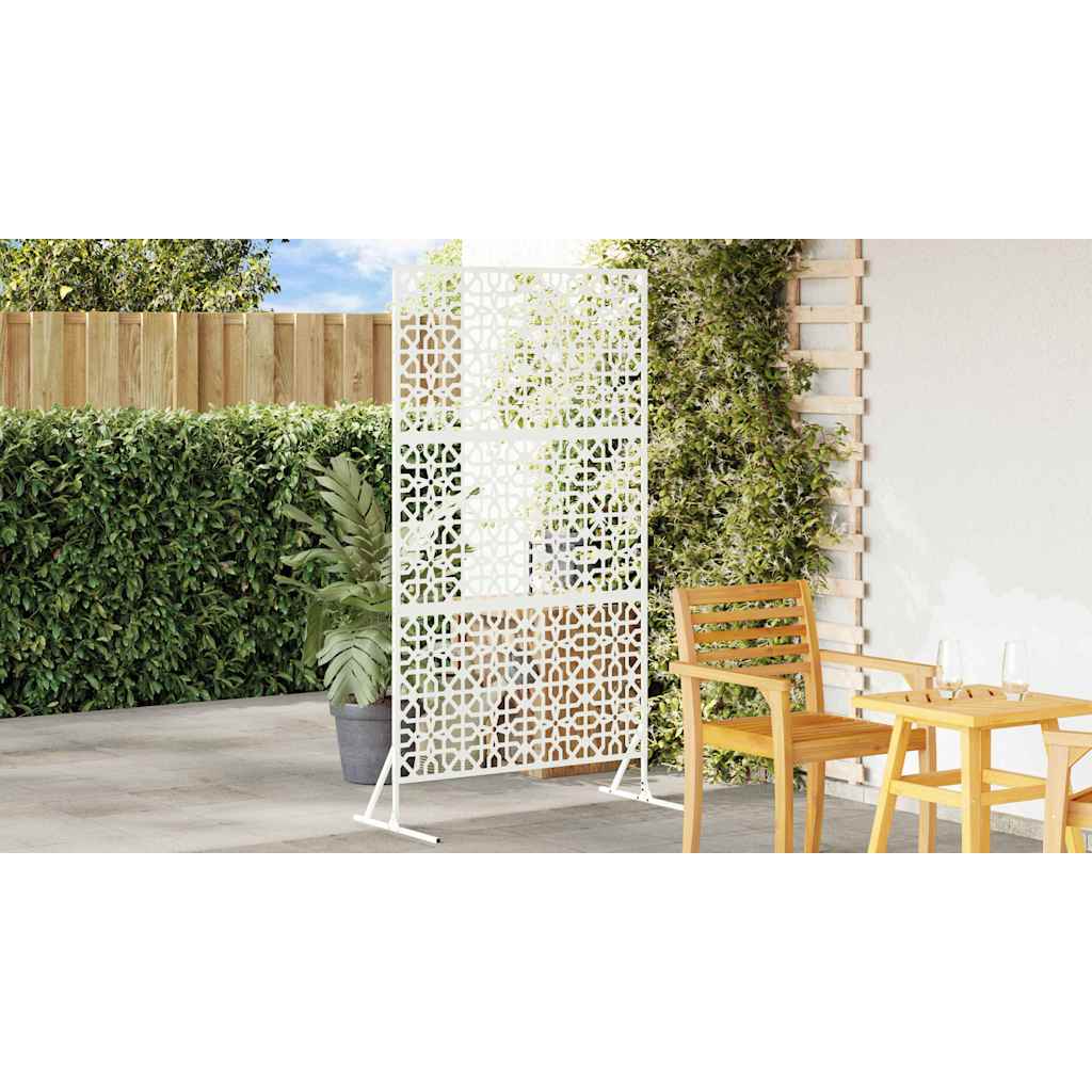 Privacy Screen 100 x 50 x 180 cm Steel White