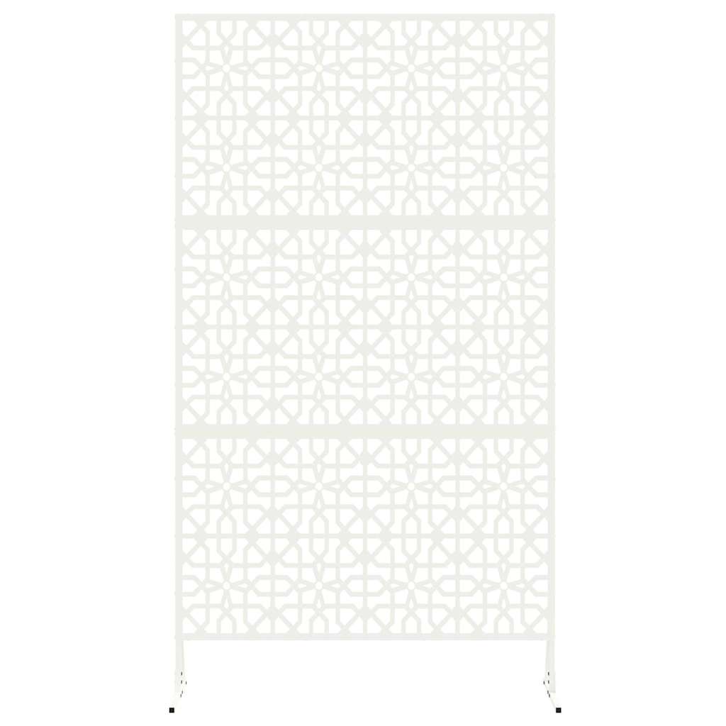 Privacy Screen White 100 x 50 x 180 cm Steel