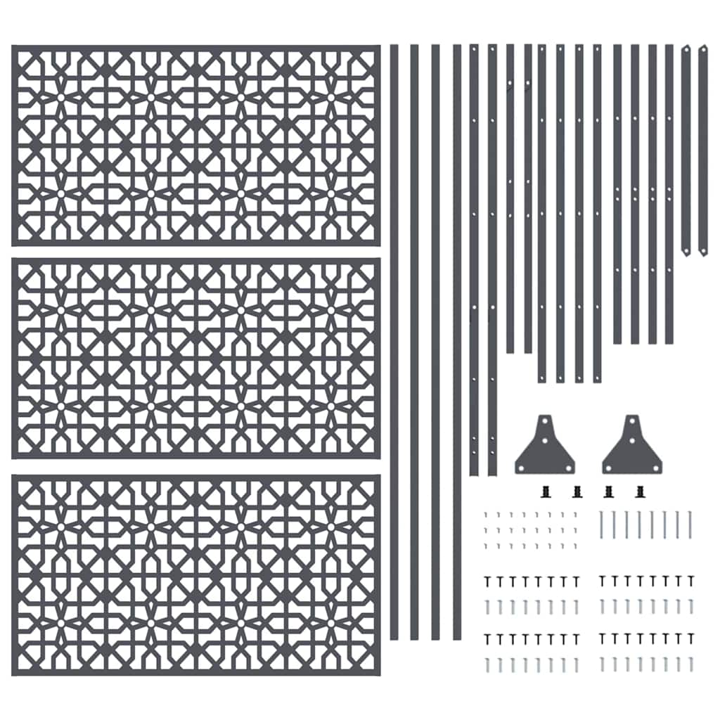 Privacy Screen Anthracite 100 x 50 x 180 cm Steel