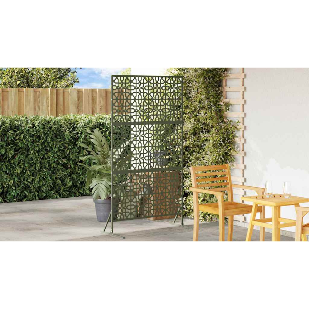 Privacy Screen 100 x 50 x 180 cm Steel Olive Green