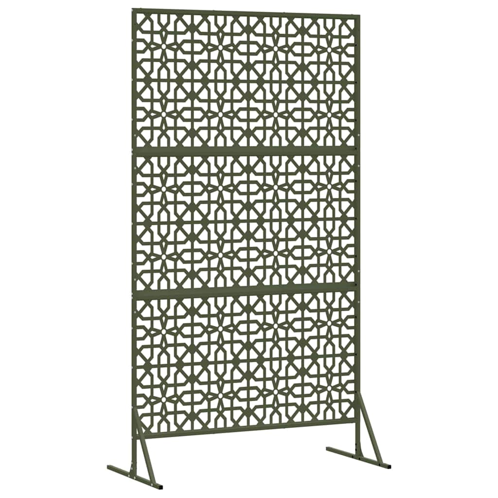 Privacy Screen 100 x 50 x 180 cm Steel Olive Green