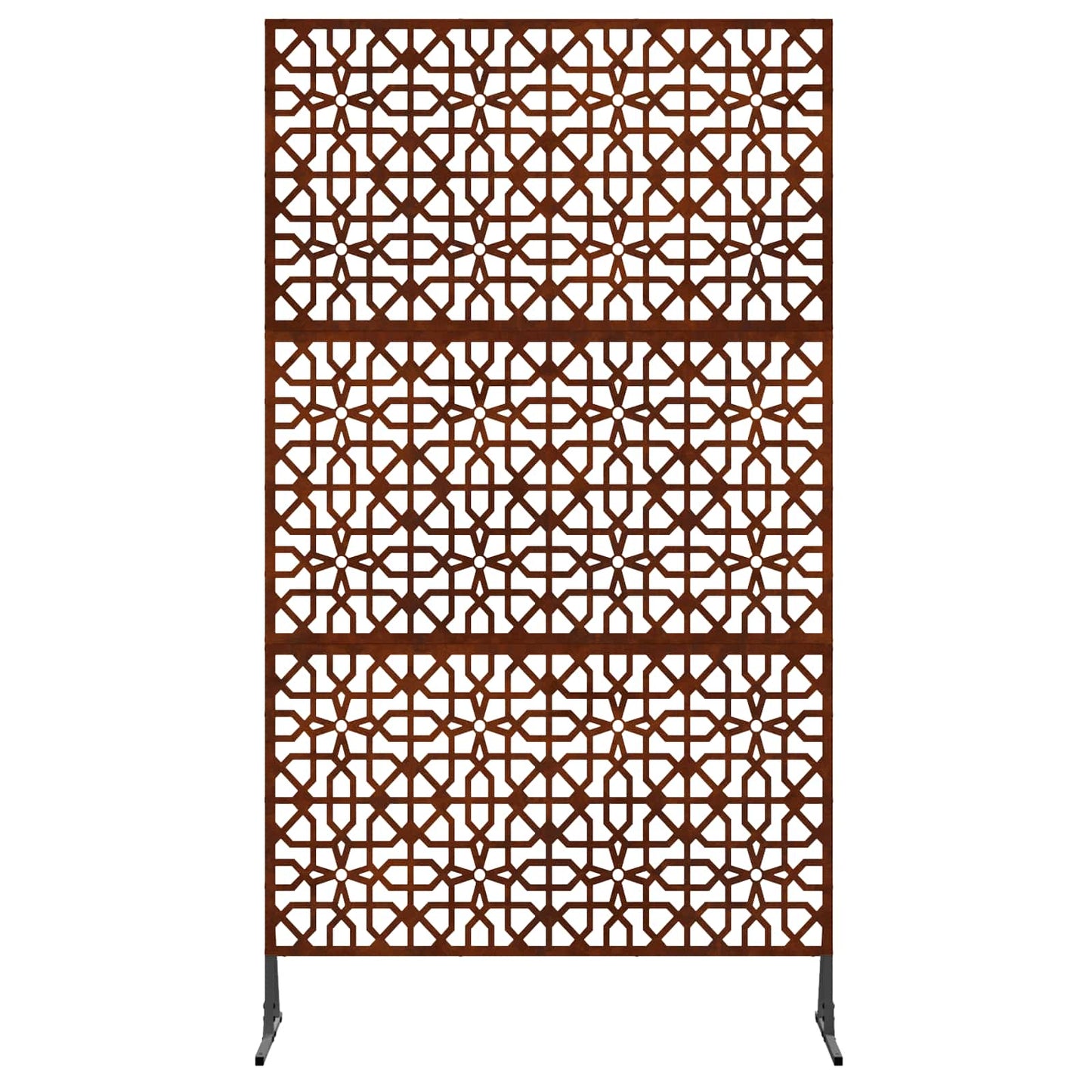 Privacy Screen 100 x 50 x 180 cm Weathering Steel Rusty