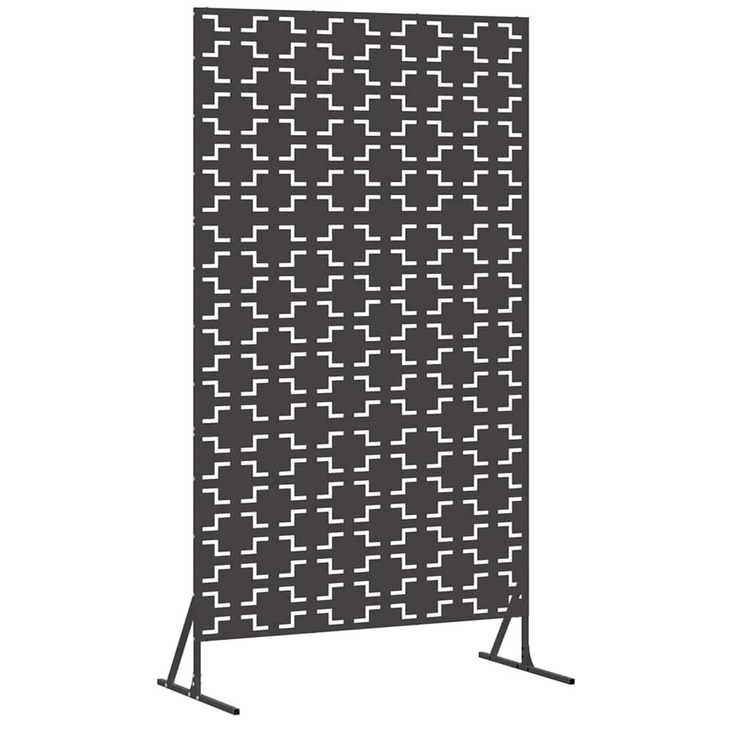 Privacy Screen 100 x 50 x 180 cm Steel Black