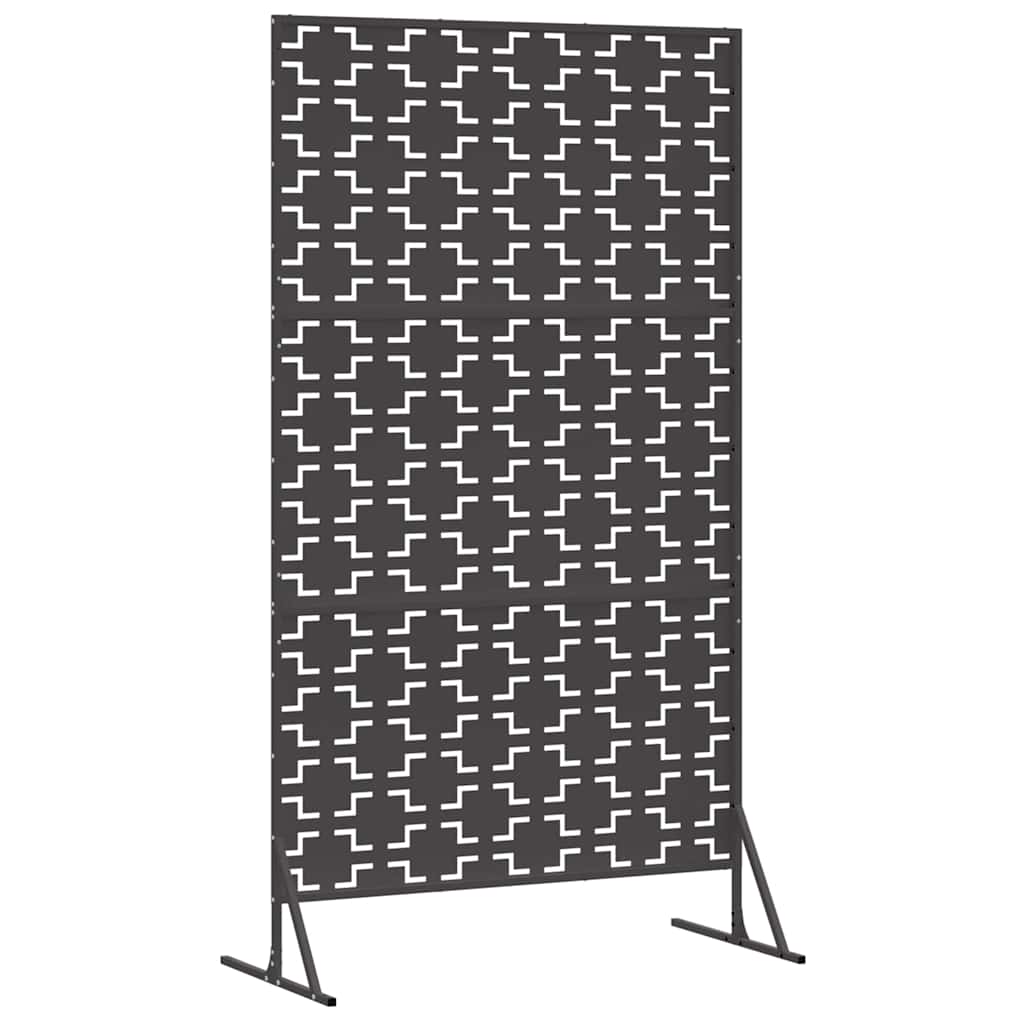 Privacy Screen 100 x 50 x 180 cm Steel Black
