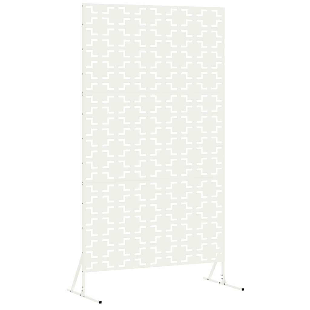 Privacy Screen 100 x 50 x 180 cm Steel White
