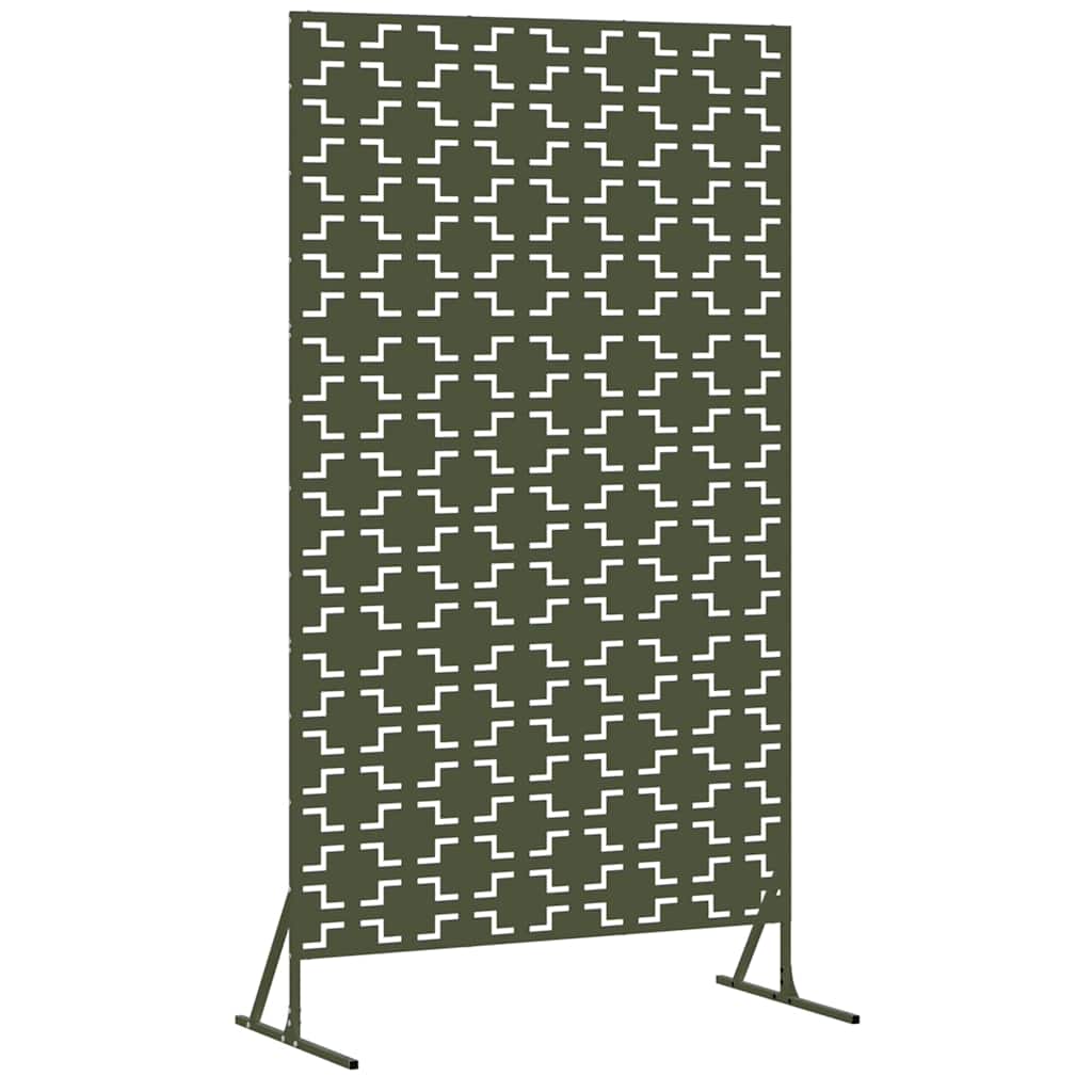 Privacy Screen Olive 100 x 50 x 180 cm Steel