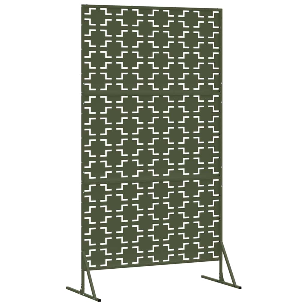 Privacy Screen Olive 100 x 50 x 180 cm Steel