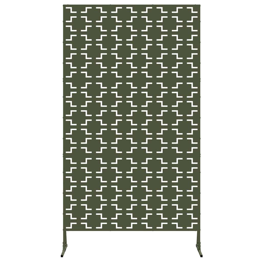 Privacy Screen Olive 100 x 50 x 180 cm Steel