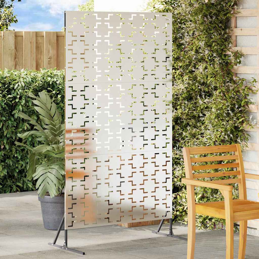Privacy Screen Grey 100 x 50 x 180 cm Steel