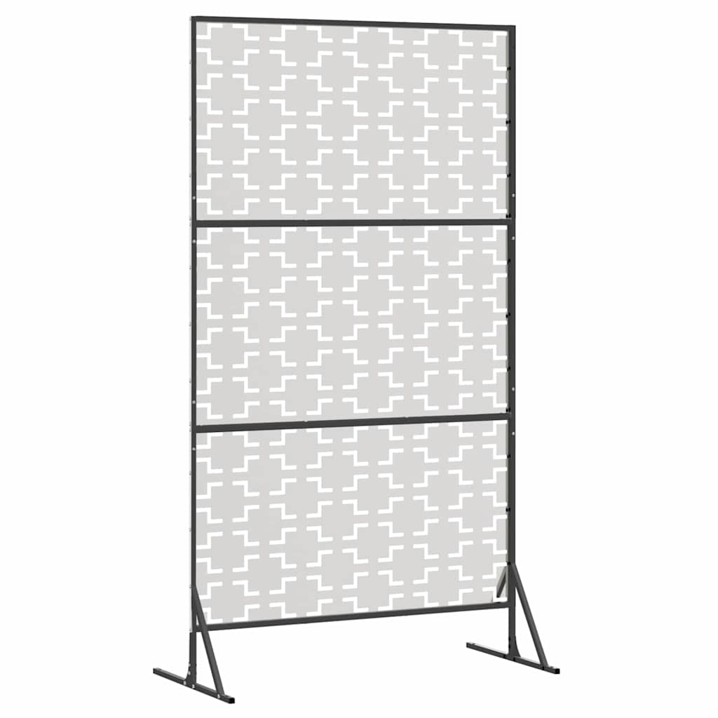 Privacy Screen Grey 100 x 50 x 180 cm Steel