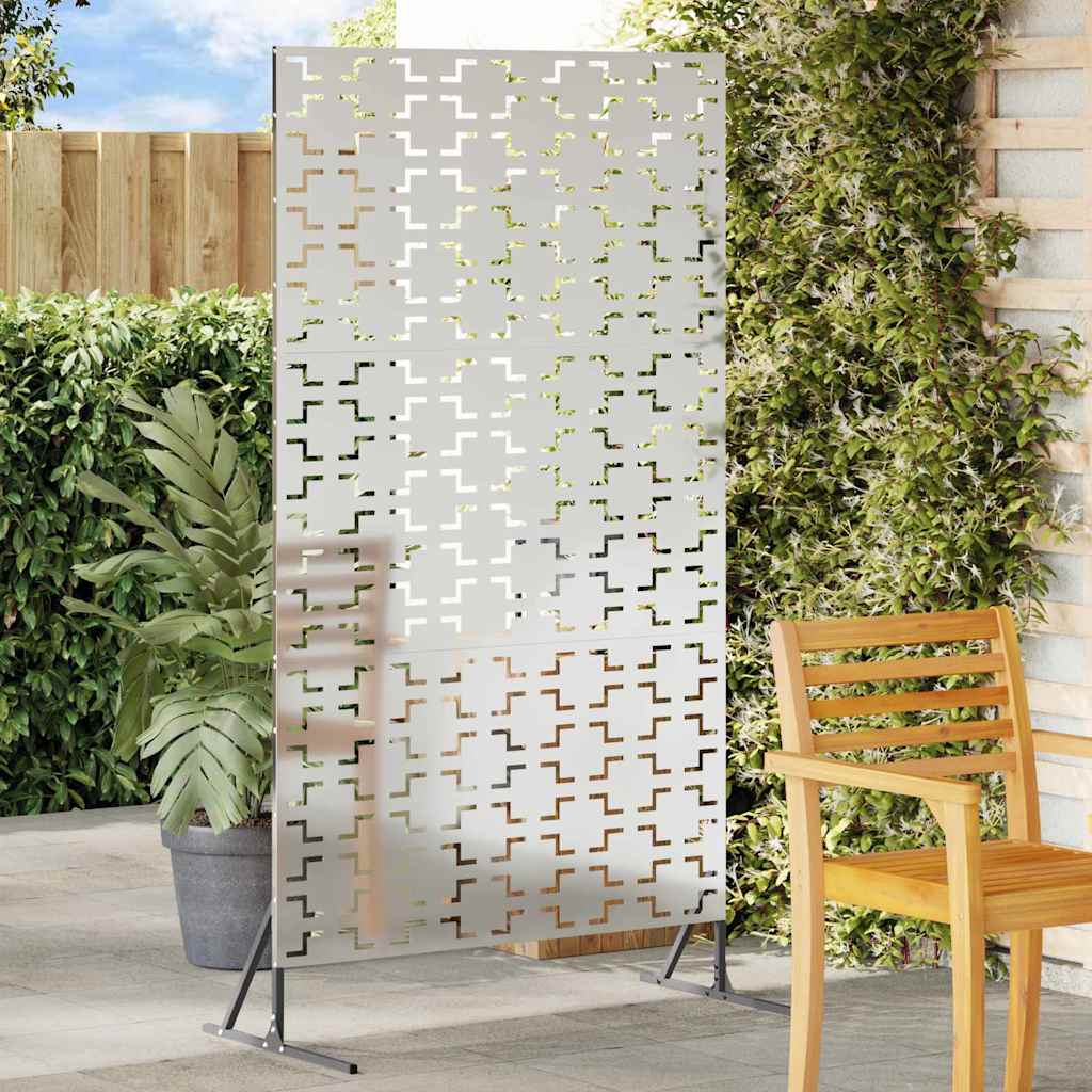 Privacy Screen Grey 100 x 50 x 180 cm Steel