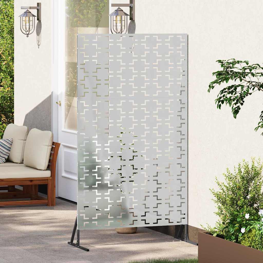 Privacy Screen Grey 100 x 50 x 180 cm Steel