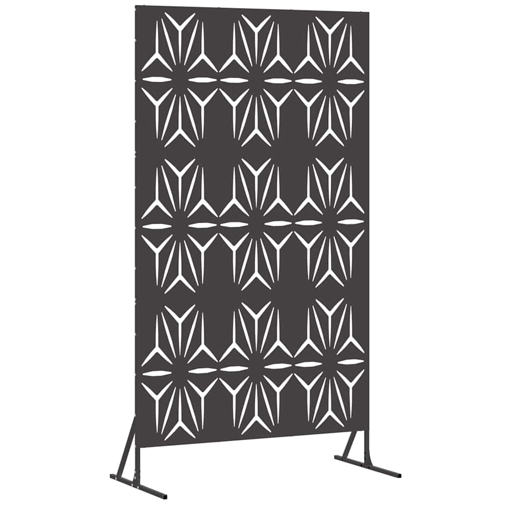 Privacy Screen 100 x 50 x 180 cm Steel Black