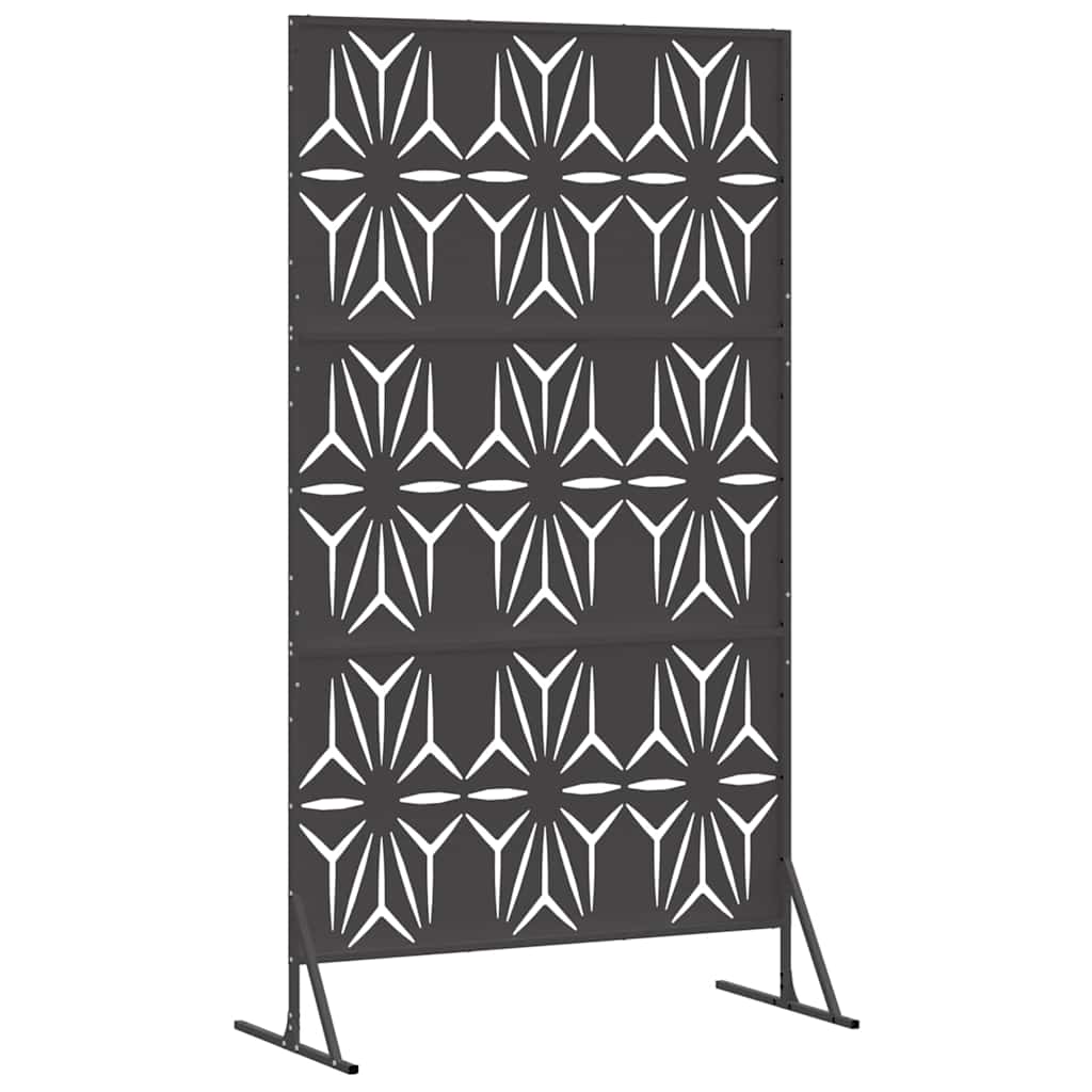 Privacy Screen 100 x 50 x 180 cm Steel Black