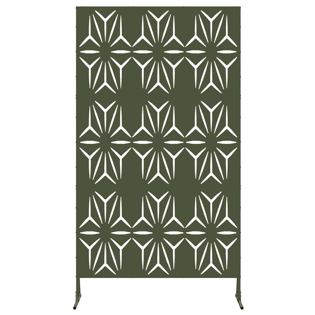 Privacy Screen Olive 100 x 50 x 180 cm Steel
