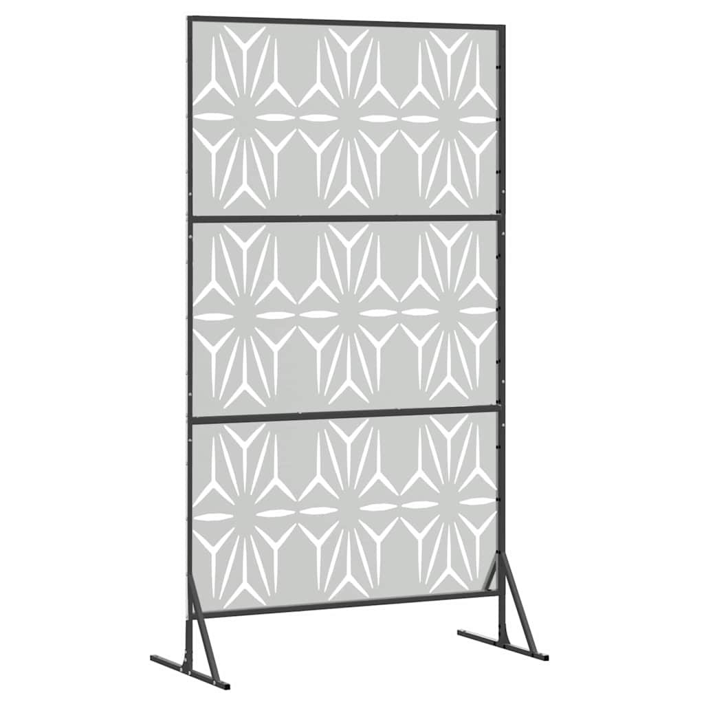 Privacy Screen Grey 100 x 50 x 180 cm Steel