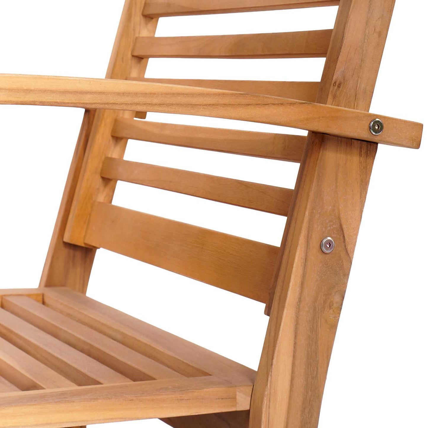 Chair 2 Piece Brown 65 x 60 x 76.5 cm Solid Teak Wood