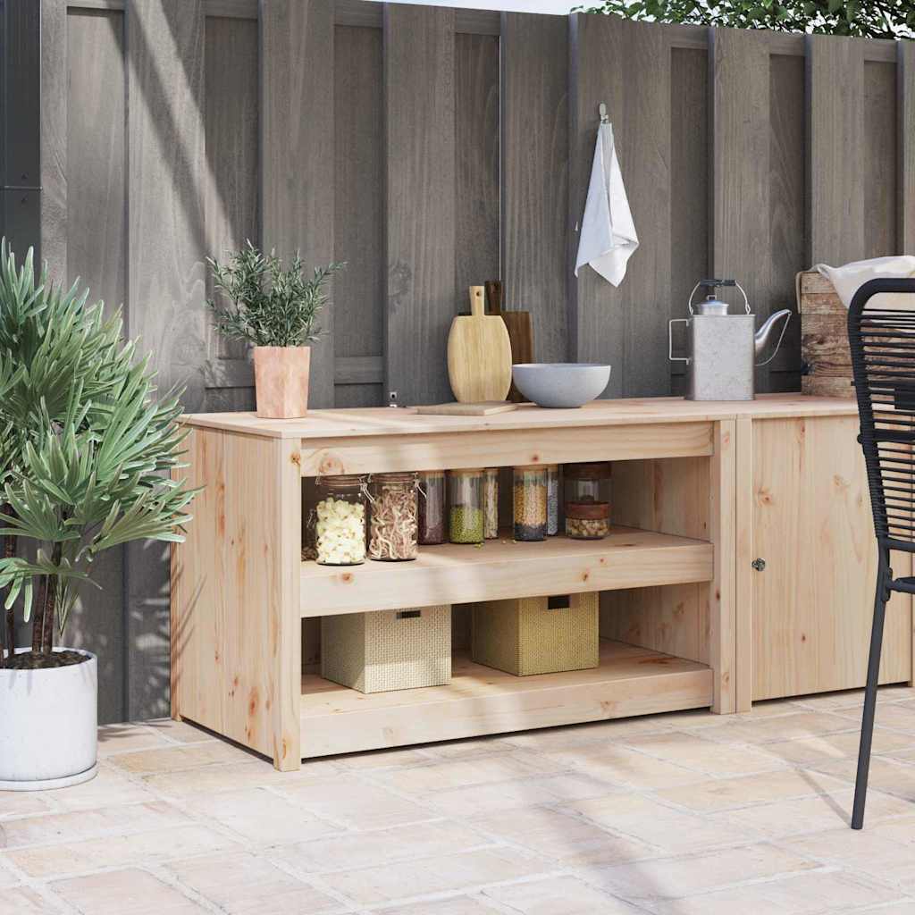 Kitchen Cabinet with Shelf MEPPEL Brown Oak 106 x 55 x 64 cm