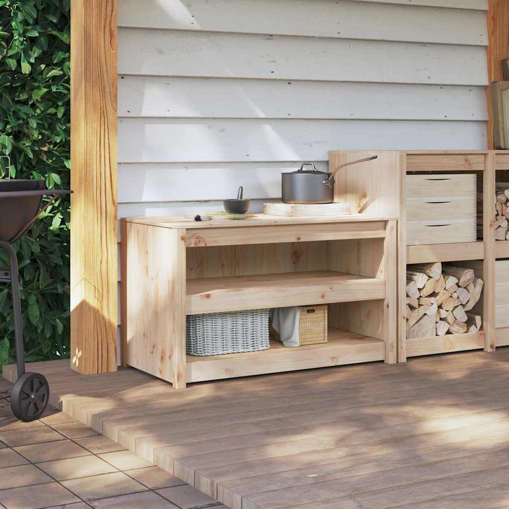 Kitchen Cabinet with Shelf MEPPEL Brown Oak 106 x 55 x 64 cm