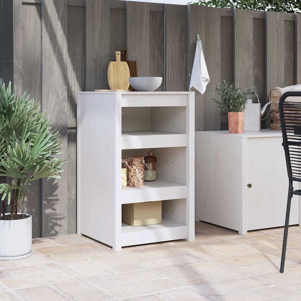 Kitchen Cabinet MEPPEL White 55 x 55 x 92 cm Solid Pine Wood