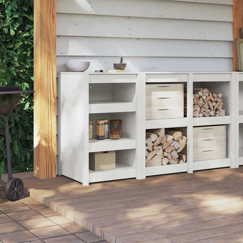 Kitchen Cabinet MEPPEL White 55 x 55 x 92 cm Solid Pine Wood