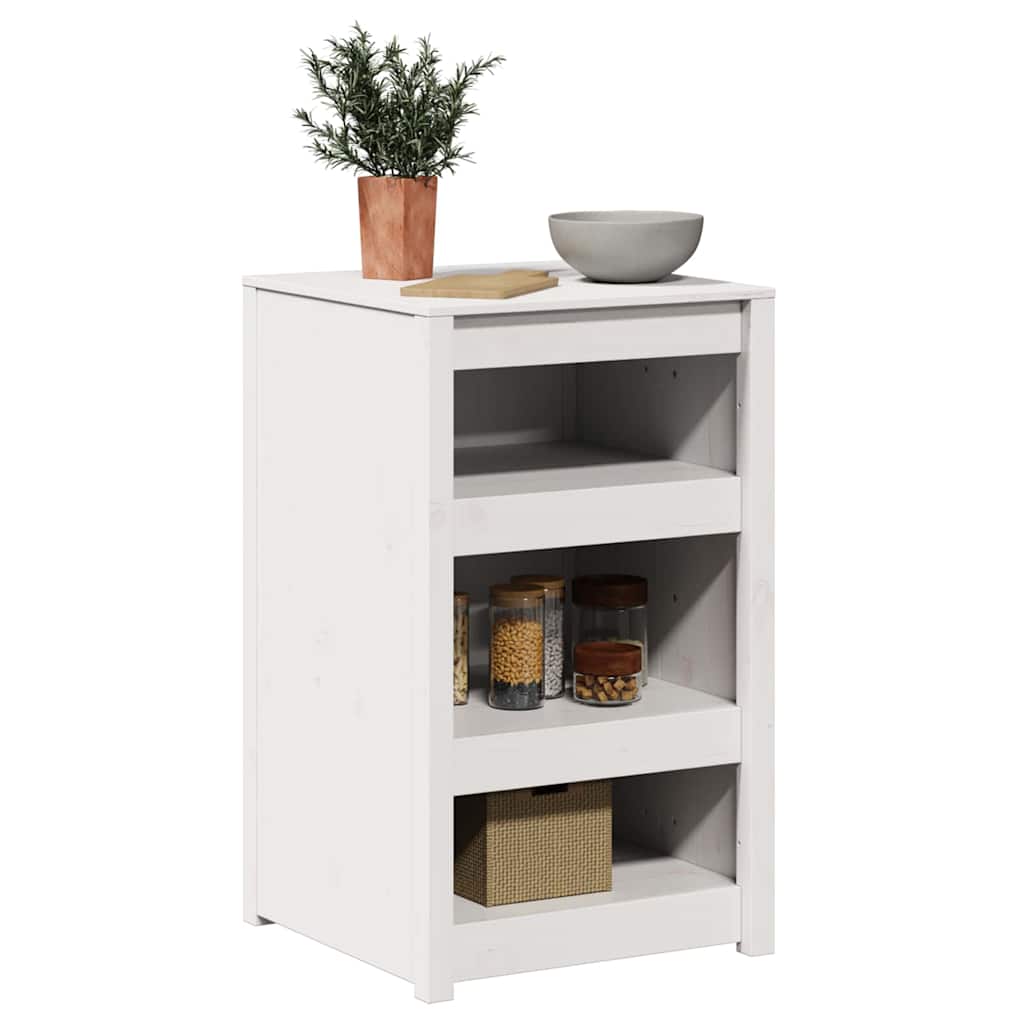 Kitchen Cabinet MEPPEL White 55 x 55 x 92 cm Solid Pine Wood