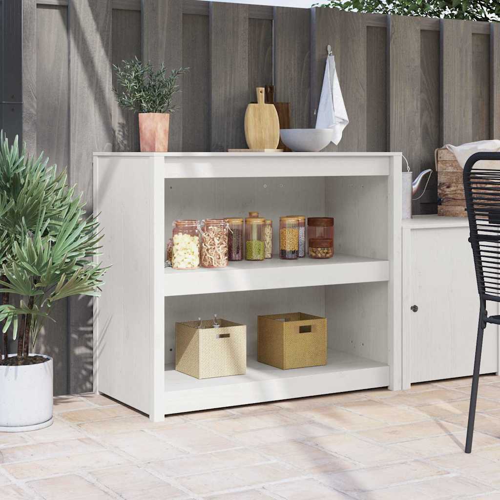 Kitchen Cabinet MEPPEL White 106 x 55 x 92 cm Solid Pine Wood