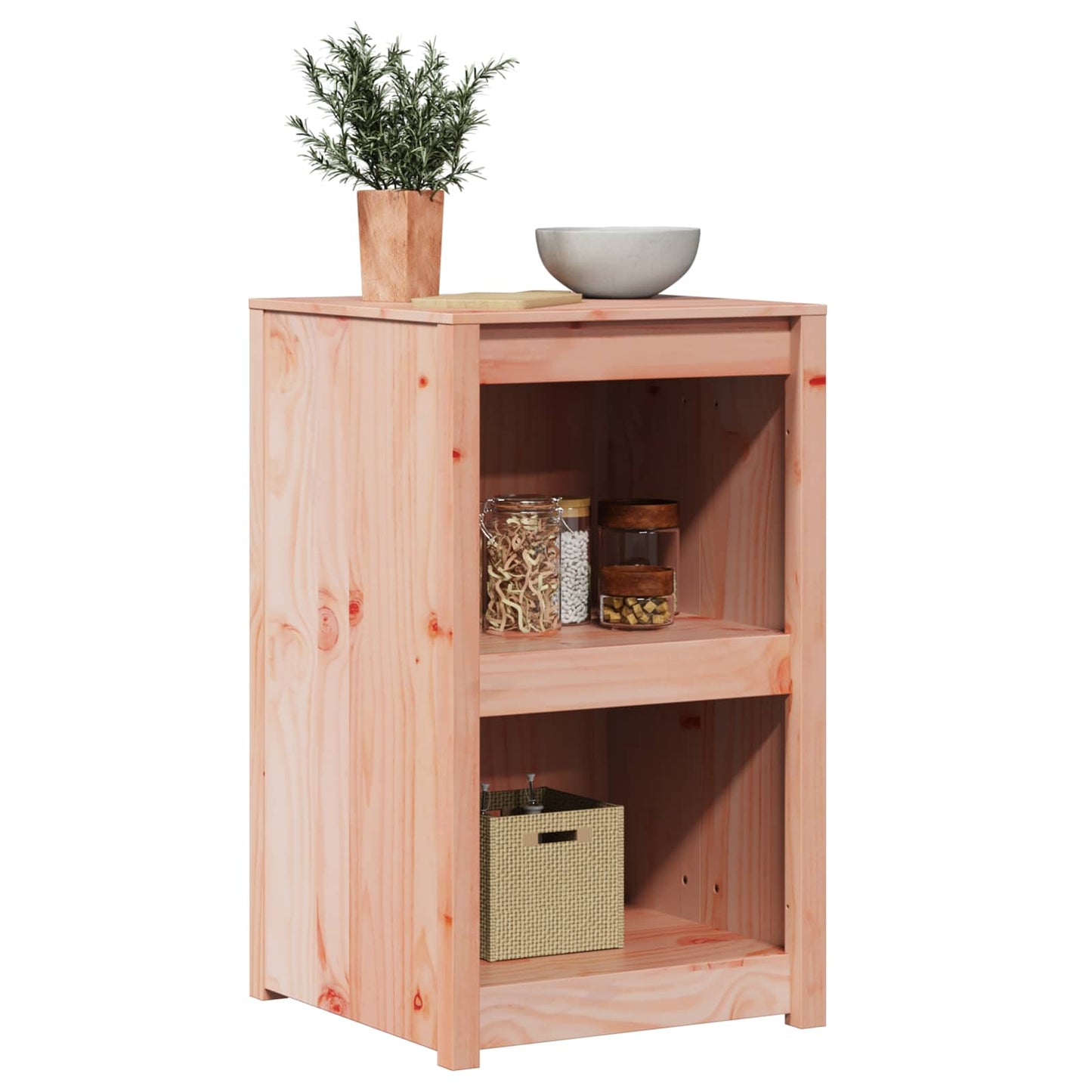 Kitchen Cabinet with Shelf MEPPEL Brown Oak 55 x 55 x 92 cm