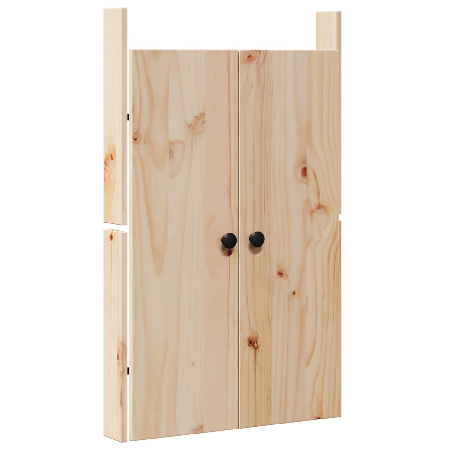 Kitchen Door MEPPEL 2 pcs Cream 50 x 9 x 82 cm Solid Pine wood