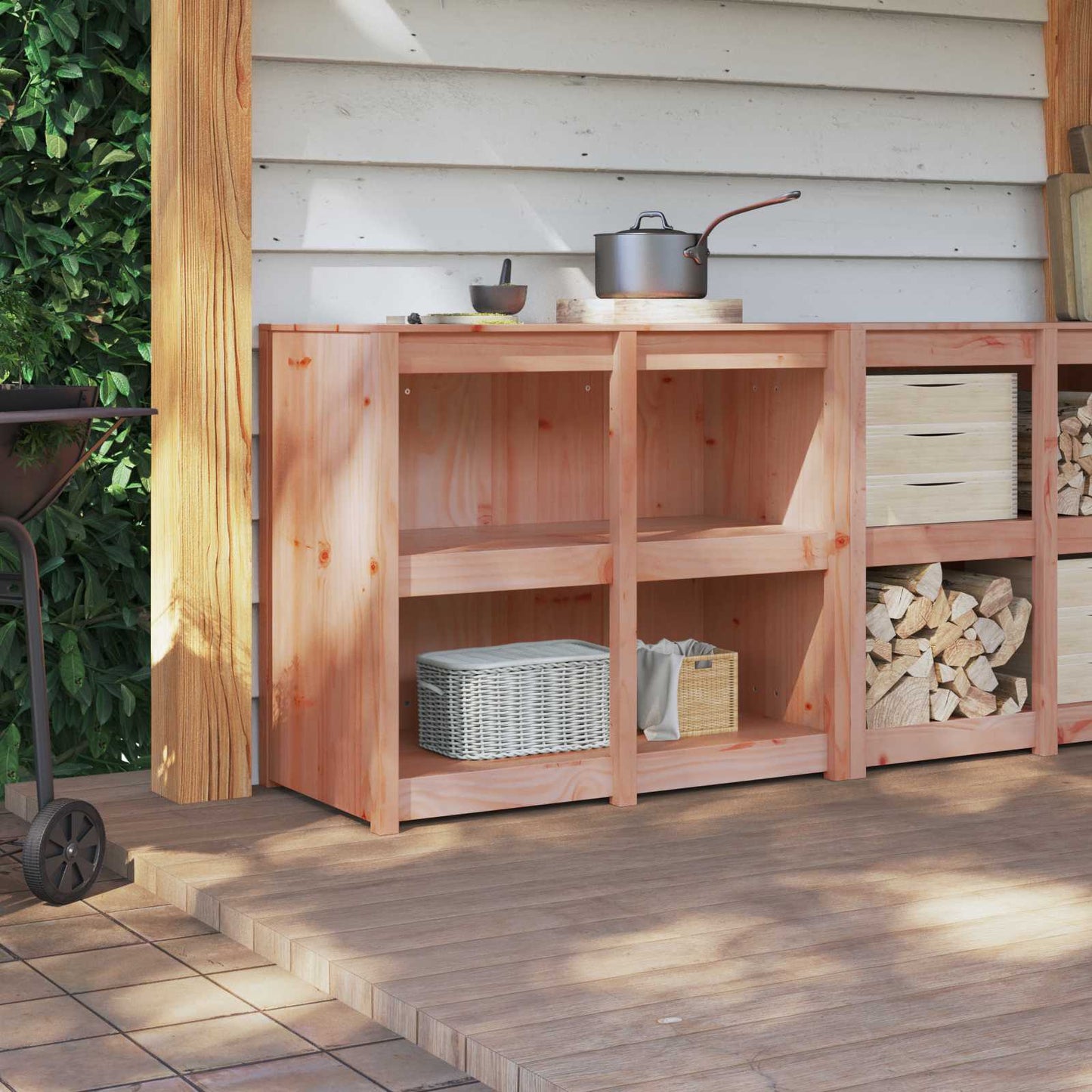 Kitchen Cabinet MEPPEL Douglas Wood 106 x 55 x 92 cm
