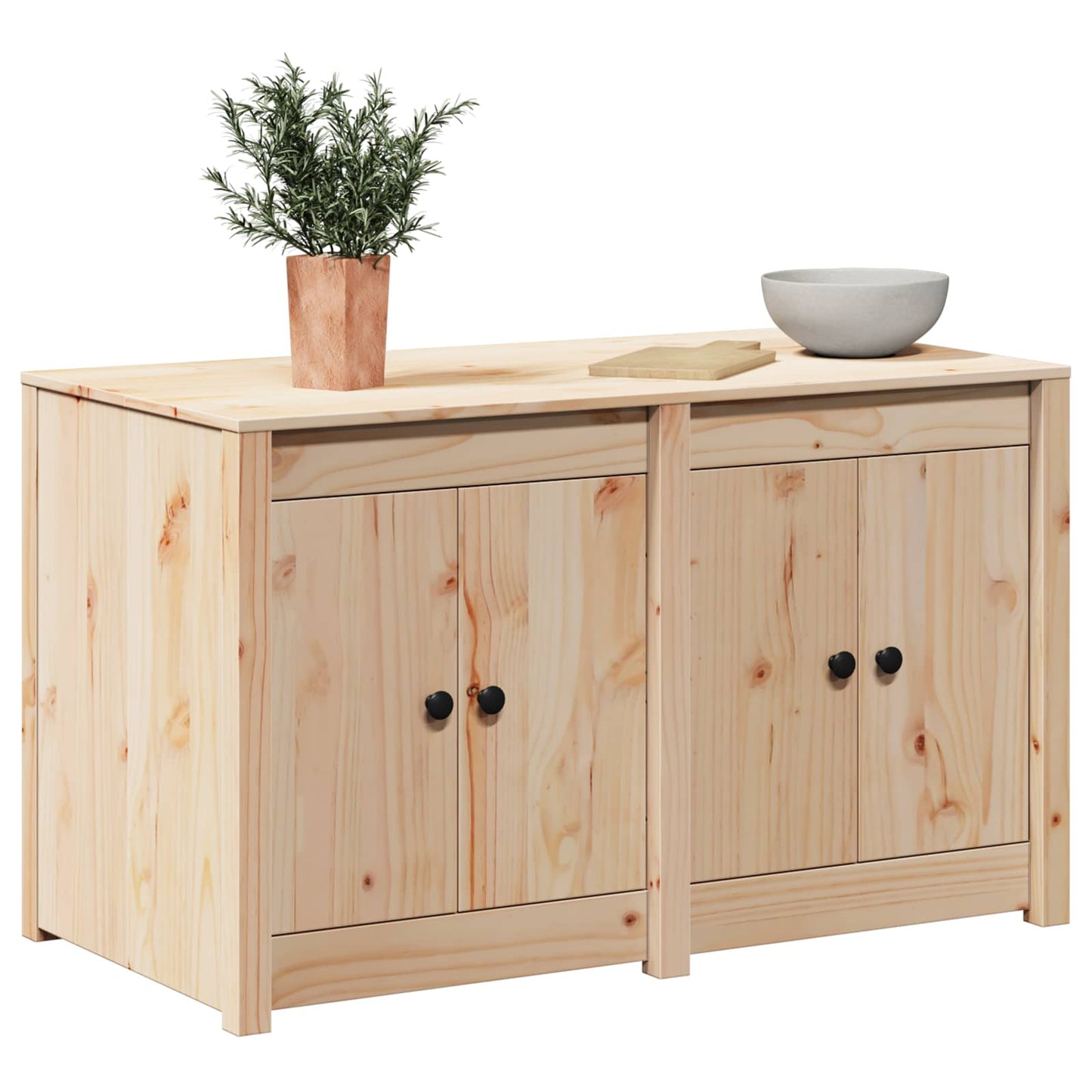 Kitchen Cabinet with Shelf MEPPEL Brown Oak 106 x 55 x 64 cm