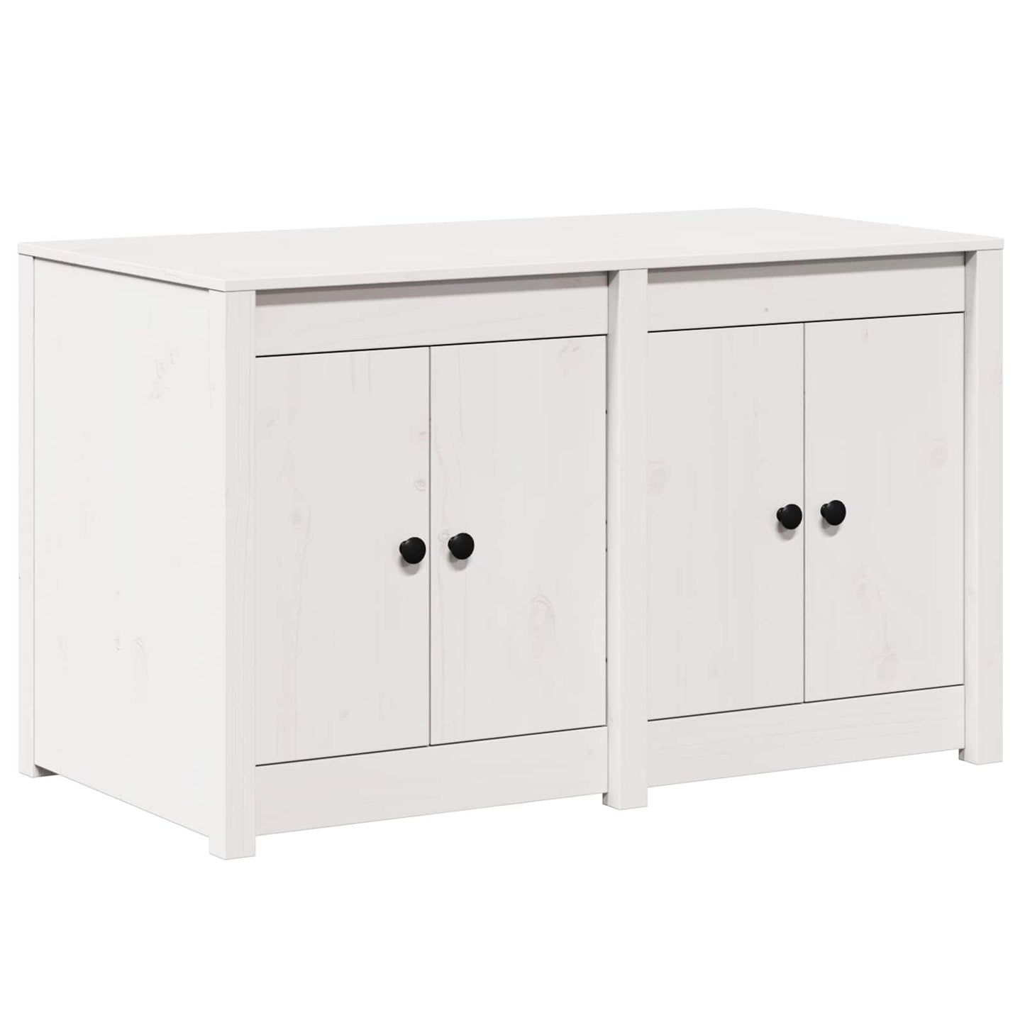Kitchen Cabinet MEPPEL White 106 x 55 x 64 cm Solid Pine wood