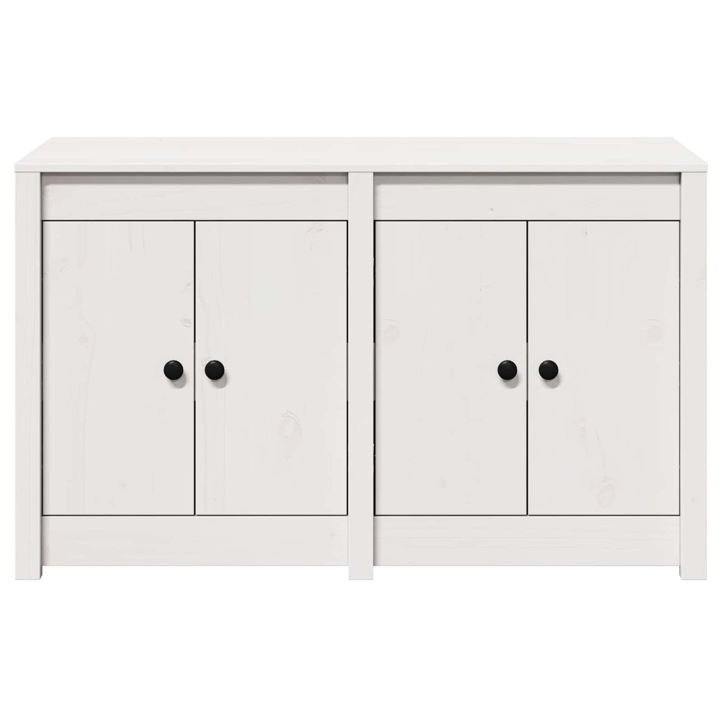 Kitchen Cabinet MEPPEL White 106 x 55 x 64 cm Solid Pine wood
