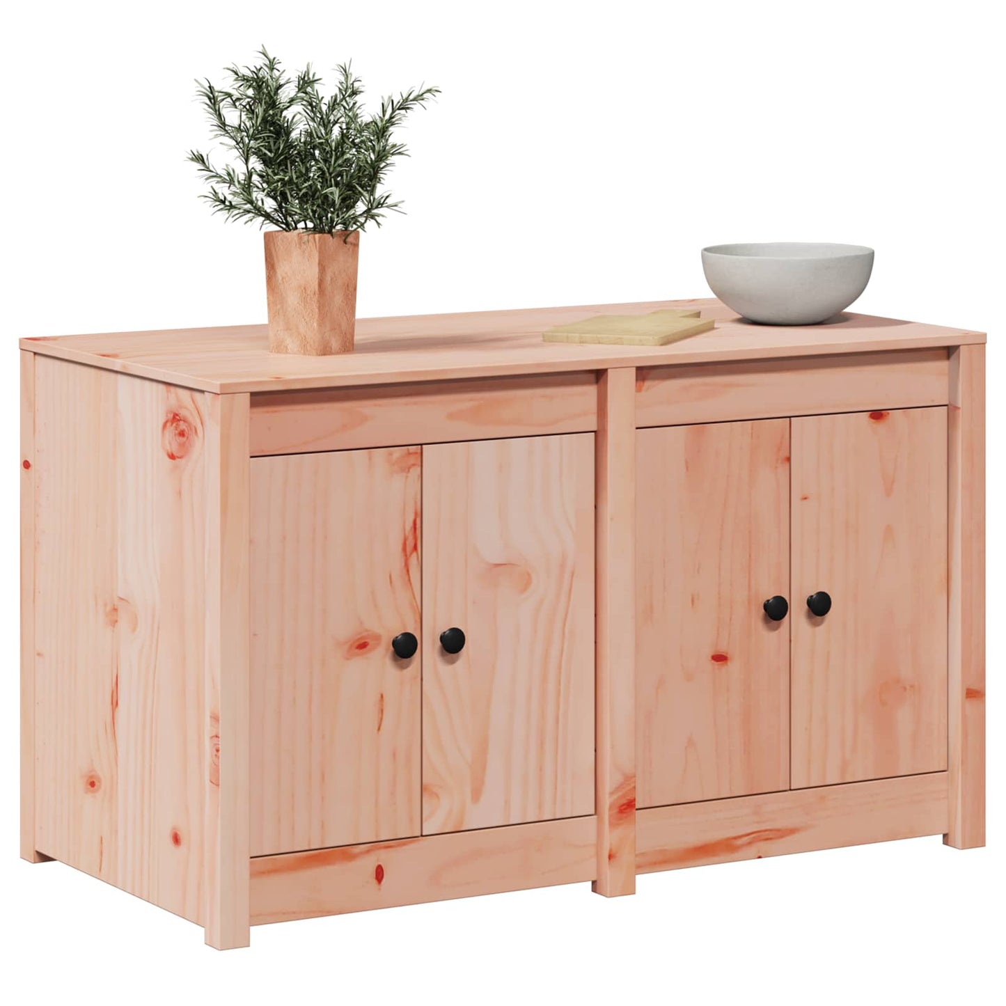 Kitchen Cabinet with Shelf MEPPEL Brown Oak 106 x 55 x 64 cm