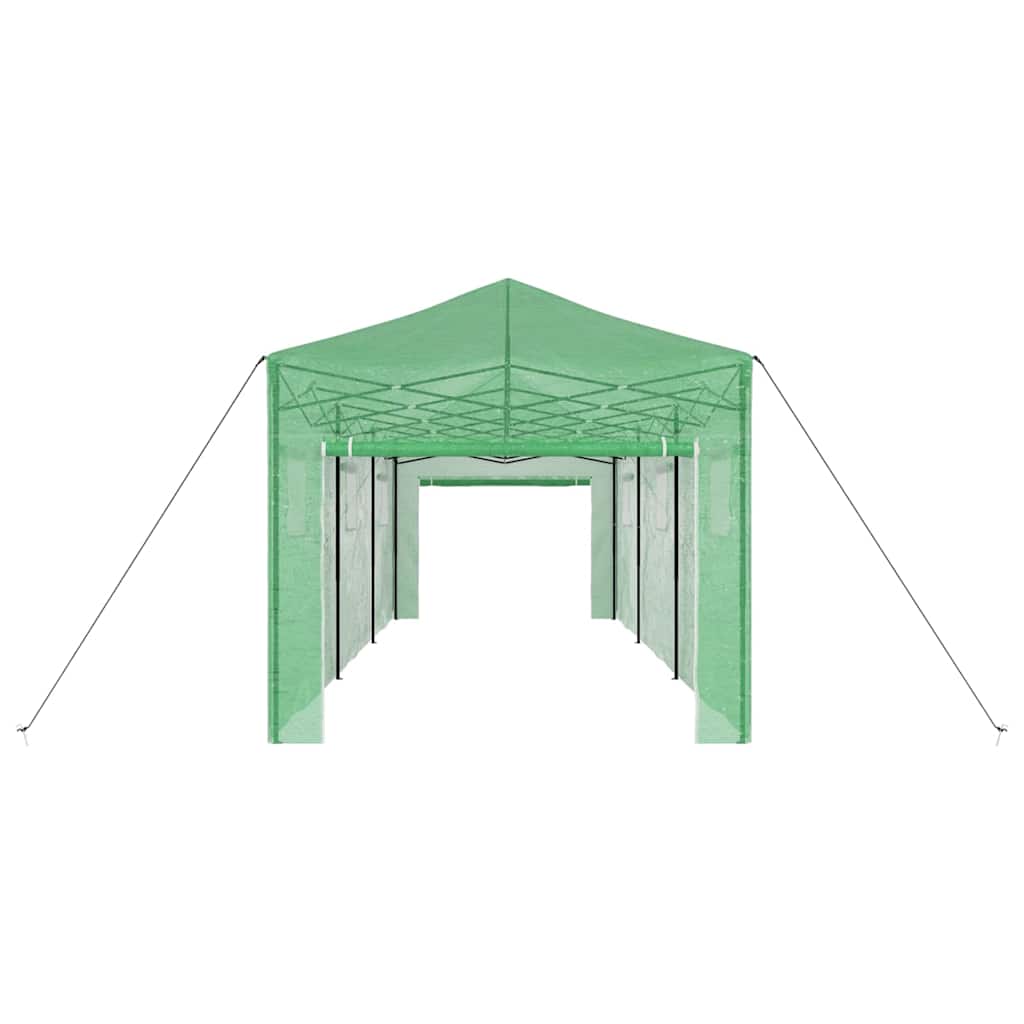 Greenhouse with Pop-up Frame Green 290 x 870 x 315 cm Iron